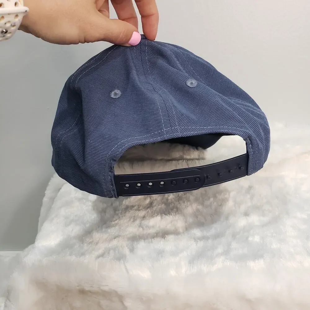 TravisMathew Blue Adjustable Snapback Hat Golf Casual EUC
